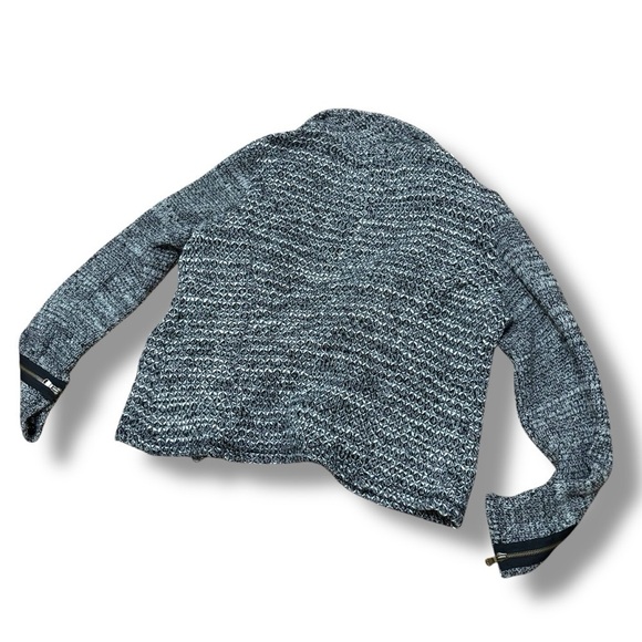 Cartonnier Anthropologie Black White Cream Knitted Open Blazer Cardigan Large - Picture 2 of 10